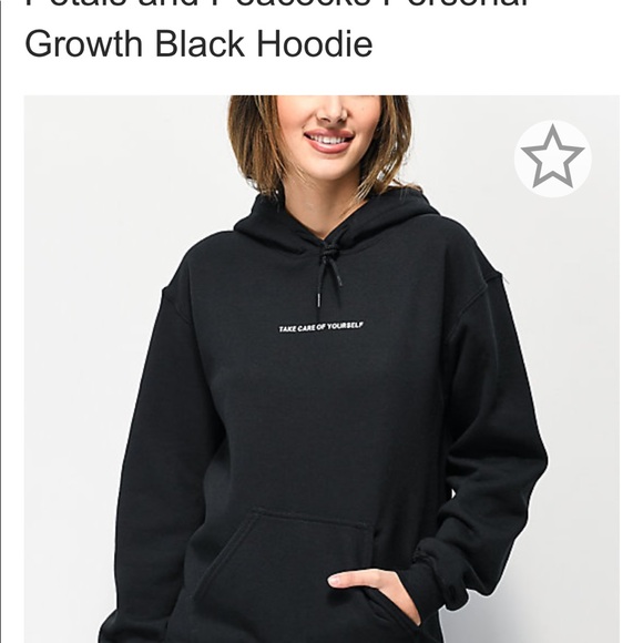 take care of yourself petals and peacocks hoodie - Picture 4 of 5